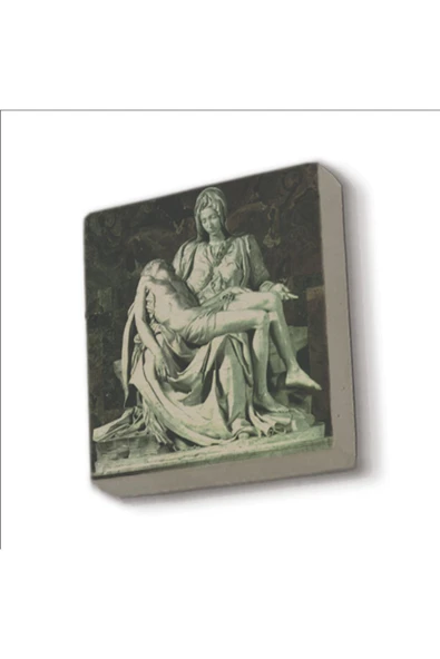 Pietà (Michelangelo, 1498) Baskılı Taş Magnet 5X5 ürün görseli 1