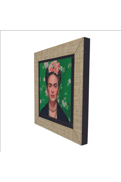 Frida Kahlo Baskılı MDF Magnet 7X7 - Resim 5
