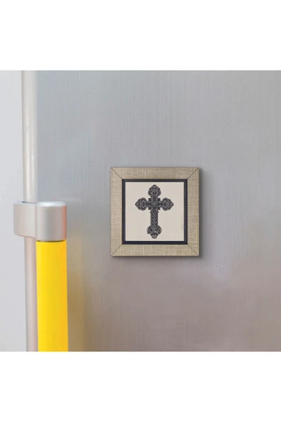 Haç Baskılı MDF Magnet 7X7 - Resim 3