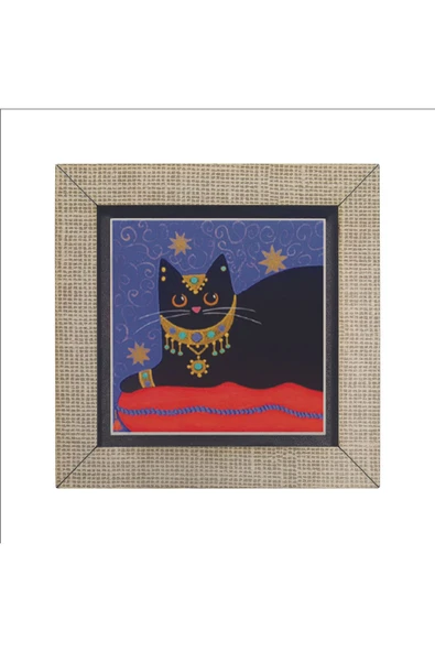 Kedi Baskılı MDF Magnet 7X7 - Resim 4