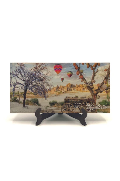 Kapadokya Baskılı MDF Masaüstlük 10X20 - Resim 2