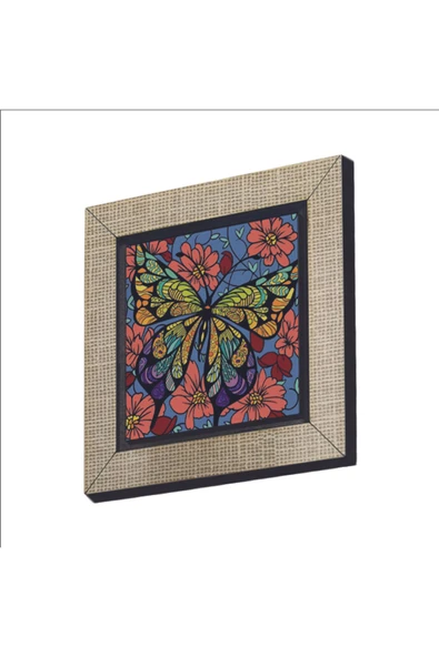 Kelebek Baskılı MDF Magnet 7X7 ürün görseli 1
