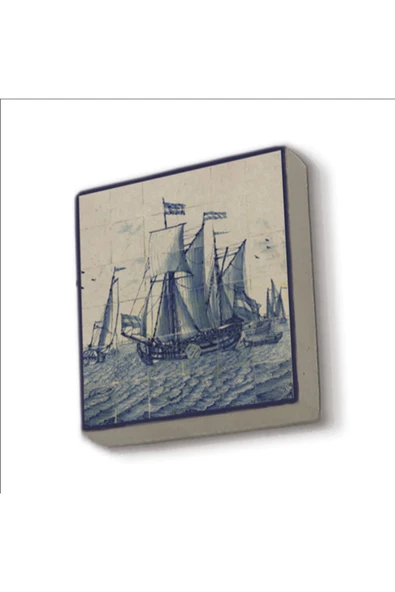 Hollanda Deseni Baskılı Taş Magnet 5X5 ürün görseli 1