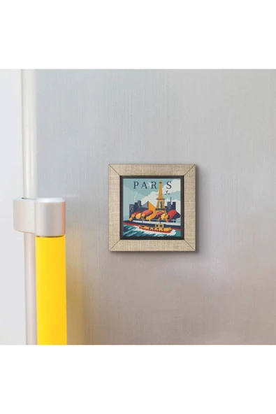 Paris Baskılı Mdf Magnet - Resim 3