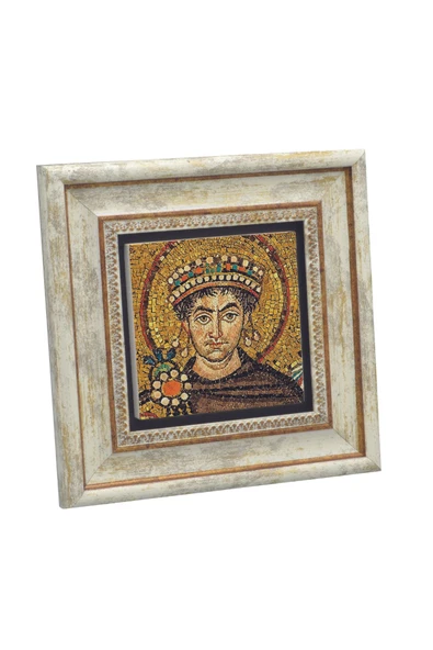 I. Justinianus (Büyük Jüstinyen) Baskılı Taş Tablo 20x20 ürün görseli 1