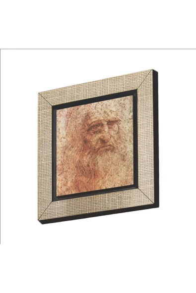Otoportre Leonardo Da Vinci, 1512 Baskılı Mdf Magnetkrg-142 ürün görseli 1