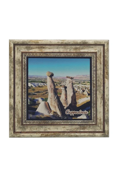 Kapadokya Baskılı Taş Tablo 25X25 - Resim 2