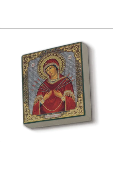 Meryem Görseli Baskılı Taş Magnet 5X5 ürün görseli 1