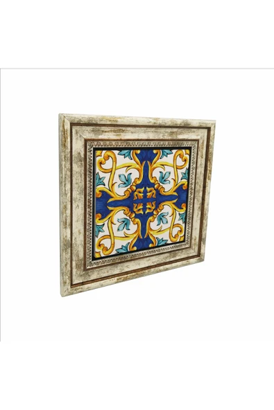 İtalyan Deseni Baskılı Taş Tablo 25X25 ürün görseli 1