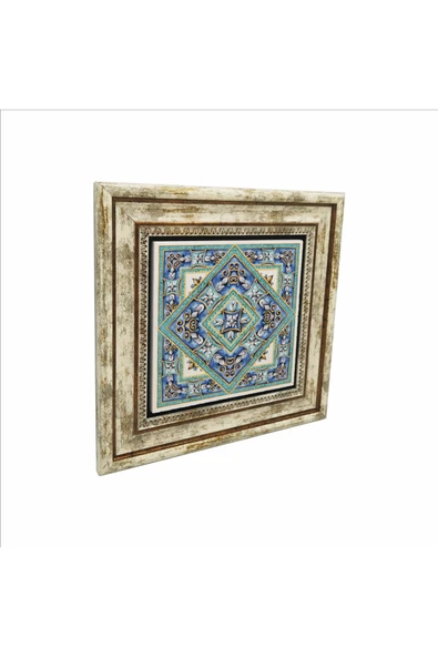 İtalyan Deseni Baskılı Taş Tablo 25X25 ürün görseli 1