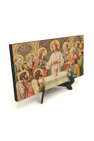 Eucharist (Rabbin Sofrası) Baskılı MDF Masaüstlük 10X20 ürün görseli 1