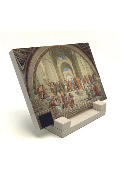 Atina Okulu (1510 Raffaello Sanzio) Baskılı Taş Masaüstlük 10X15 ürün görseli 1