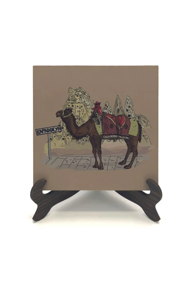 Kapadokya Baskılı MDF Masaüstlük 10X10 - Resim 2