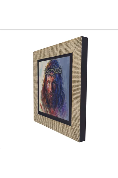 Hz. Isa Görseli Baskılı MDF Magnet 7X7 - Resim 5