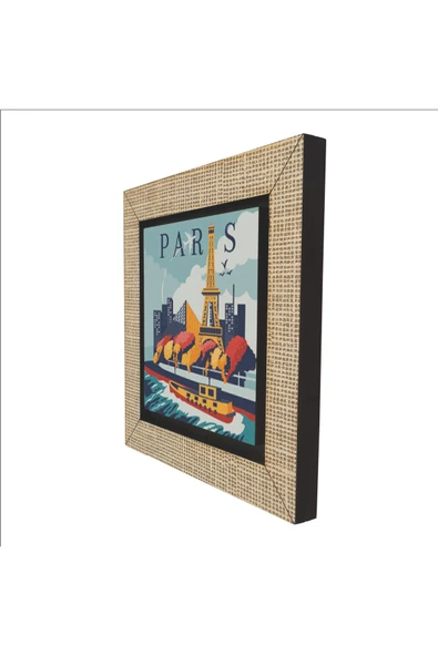 Paris Baskılı Mdf Magnet - Resim 5