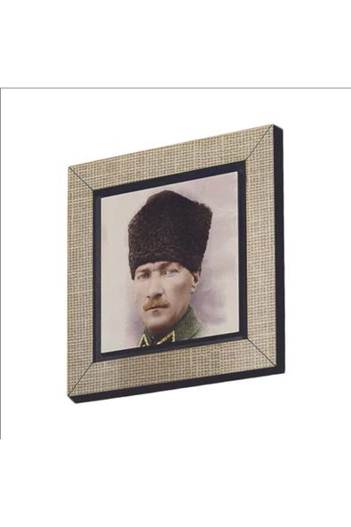 Mustafa Kemal Atatürk Baskılı MDF Magnet 7X7 ürün görseli 1