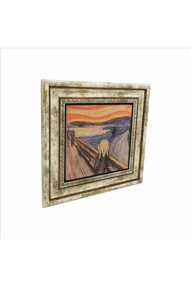 Çığlık (Edvard Munch, 1893) Baskılı Taş Tablo 25X25 ürün görseli 1
