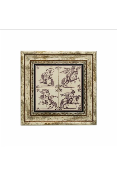 Hollanda Deseni Baskılı Taş Tablo 25X25 - Resim 2
