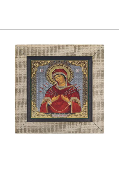 Meryem Görseli Baskılı MDF Magnet 7X7 - Resim 4