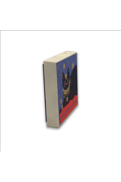 Kedi Baskılı Taş Magnet 5X5 - Resim 4