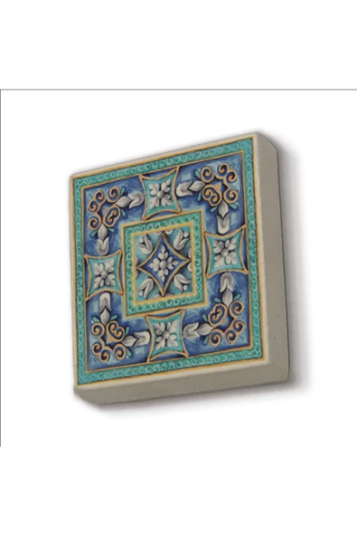 İtalyan Deseni Baskılı Taş Magnet 5X5 ürün görseli 1