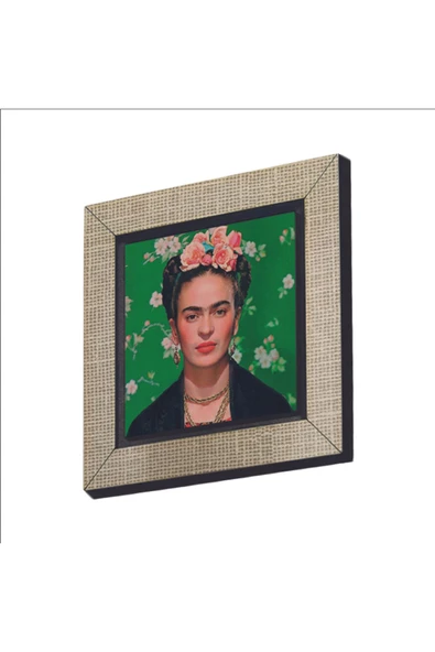 Frida Kahlo Baskılı MDF Magnet 7X7 ürün görseli 1