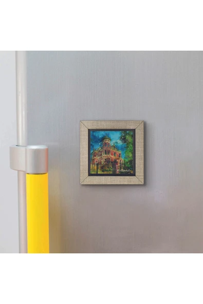 Hollanda Görseli Baskılı MDF Magnet 7X7 - Resim 3
