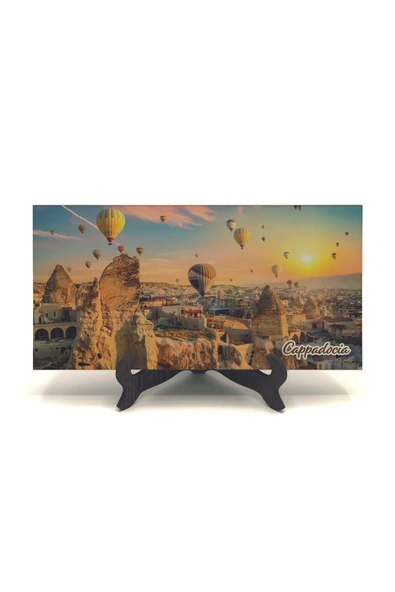 Kapadokya Baskılı MDF Masaüstlük 10X20 - Resim 2