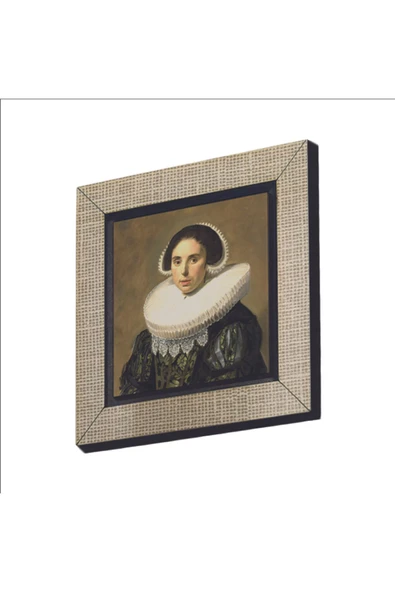 Bir Kadın Portresi (Frans Hals, 1630) Baskılı MDF Magnet 7X7 ürün görseli 1