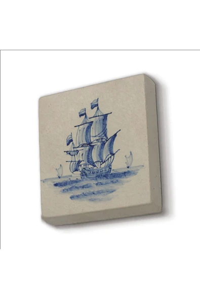 Hollanda Deseni Baskılı Taş Magnet 5X5 ürün görseli 1