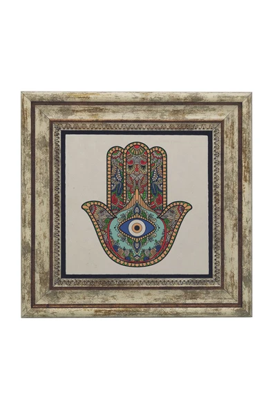 Fatıma’nın Eli Baskılı Taş Tablo 25X25 - Resim 2