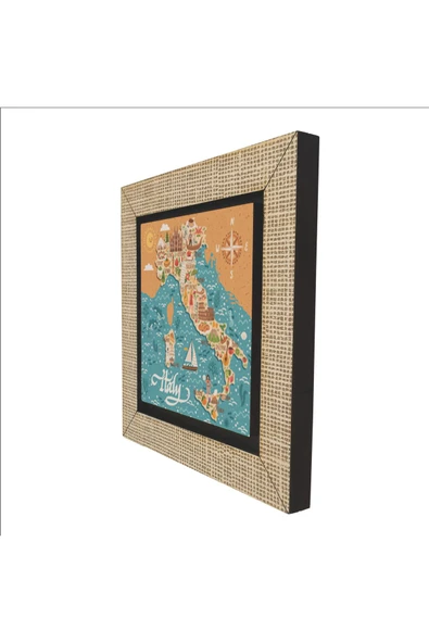 Italya Sembolleri Baskılı Mdf Magnet - Resim 5