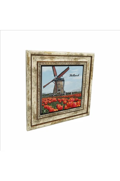 Hollanda Görseli Baskılı Taş Tablo 25X25 ürün görseli 1