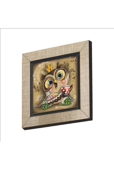Baykuş Baskılı Mdf Magnet ürün görseli 1