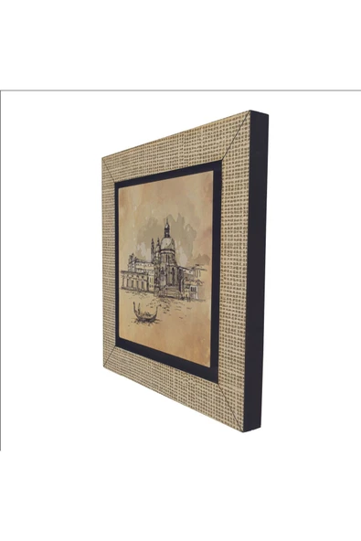 Venedik Görseli Baskılı MDF Magnet 7X7 - Resim 5