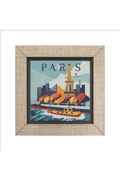 Paris Baskılı Mdf Magnet - Resim 4