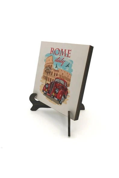 Roma Görseli Baskılı MDF Masaüstlük 10X10 ürün görseli 1