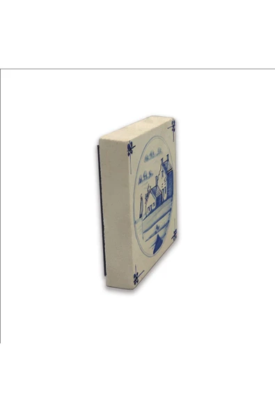 Hollanda Deseni Baskılı Taş Magnet 5X5 - Resim 4
