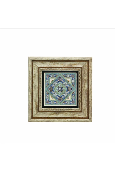 İtalyan Deseni Baskılı Taş Tablo 20x20 - Resim 2