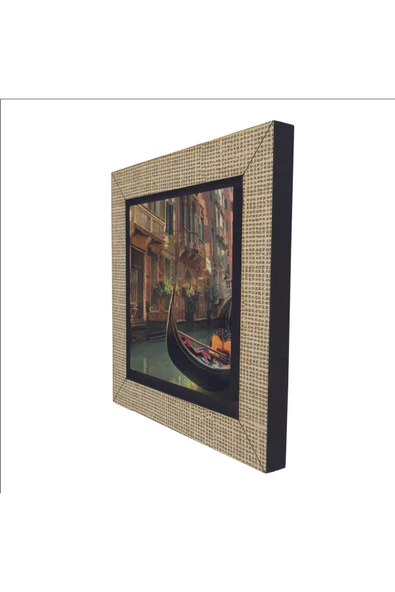Venedik Görseli Baskılı MDF Magnet 7X7 - Resim 5