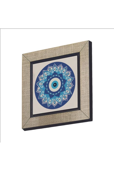 Nazar Boncuklu Desen Baskılı MDF Magnet 7X7 ürün görseli 1