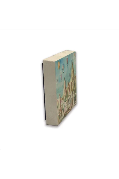 Kapadokya Baskılı Taş Magnet 5X5 - Resim 2