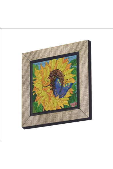 Kelebek Baskılı MDF Magnet 7X7 ürün görseli 1