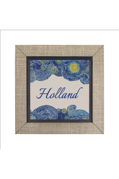 Hollanda Görseli Baskılı MDF Magnet 7X7 - Resim 4