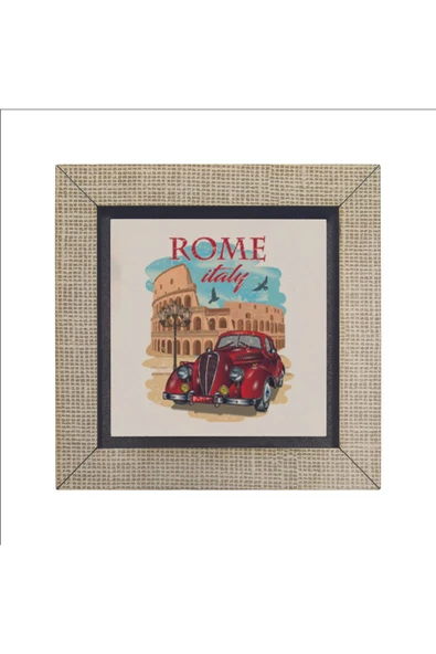 Roma Görseli Baskılı MDF Magnet 7X7 - Resim 4