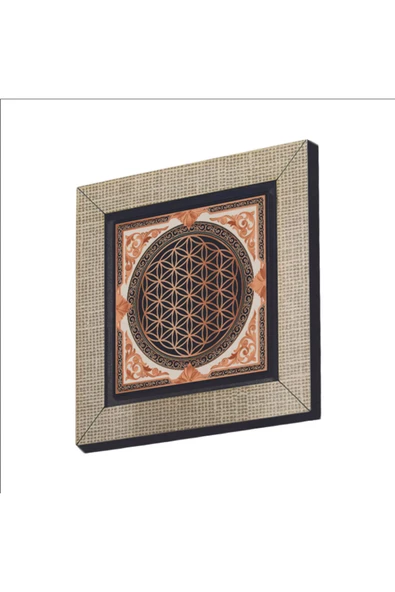 Yaşam Çiçeği Baskılı MDF Magnet 7X7 ürün görseli 1