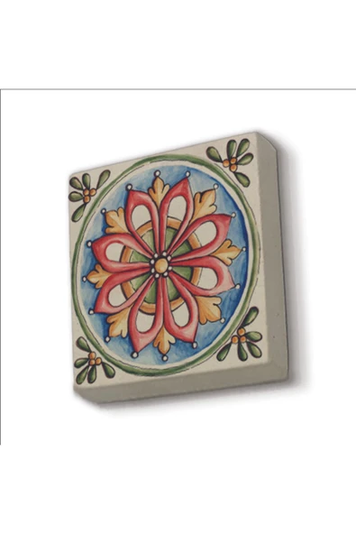 İtalyan Deseni Baskılı Taş Magnet 5X5 ürün görseli 1