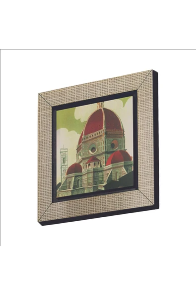 İtalya Görseli Baskılı MDF Magnet 7X7 ürün görseli 1
