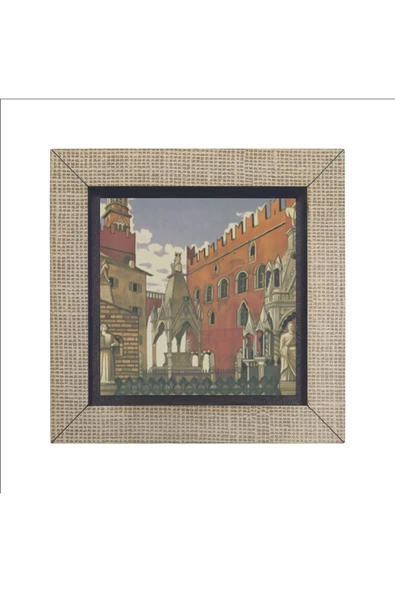 İtalya Görseli Baskılı MDF Magnet 7X7 - Resim 4