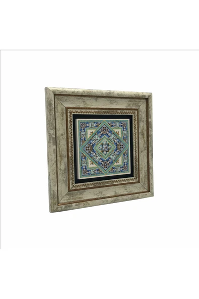 İtalyan Deseni Baskılı Taş Tablo 20x20 - Resim 4